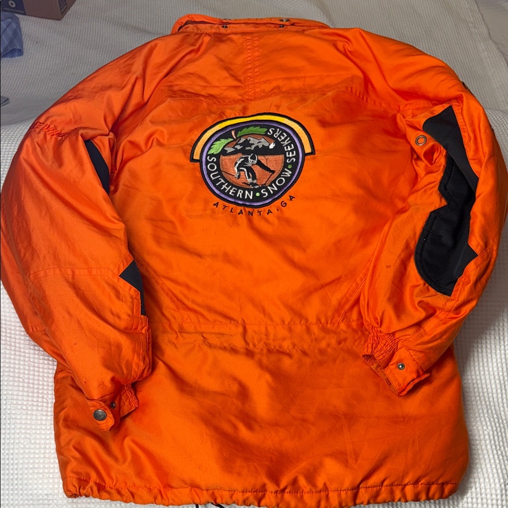 Orange Southern Snow Seekers Atlanta Ski Jacket - Size 42 (XL)1